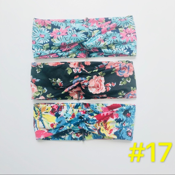 Floral Headbands 3pcs - Picture 1 of 1